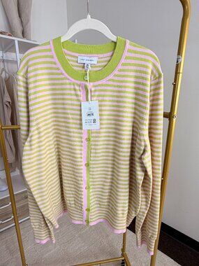 Free Assembly Striped Cardigan